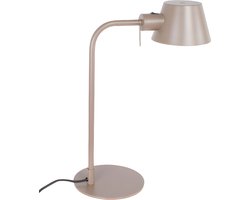 Minimalistische verstelbare bureaulamp | 1 lichts | taupe / bruin kleur | metaal | 50 cm hoog | eetkamer / woonkamer | vloerlamp | staande lamp | modern / Scandinavisch | praktisch design