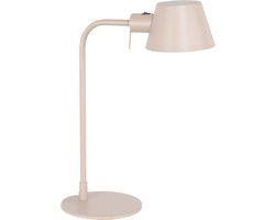 Minimalistische verstelbare bureaulamp | 1 lichts | zand beige kleur | metaal | 50 cm hoog | eetkamer / woonkamer | vloerlamp | staande lamp | modern / Scandinavisch | praktisch design