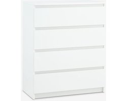 Minimalistische Witte Ladekast – 4 Lades | Modern Design