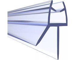 Minismus Douchedeurafdichting met Waterkering 6-8 mm (2 Strips van 100 cm Makkelijk Inkortbaar) - Waterstopper Geschikt voor glas van 6 tot 8 mm - Douchestrip - Douchedorpel Lekstrip voor Horizontale bevestiging