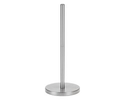 Minismus Toiletrolhouder Staand voor 5 Rollen - Zilver – Vrijstaande Wc Rolhouder met Verzwaarde Basis voor 5 Rollen, Stabiel en Ruimtebesparend