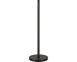 Minismus Toiletrolhouder Staand voor 5 Rollen - Zwart – Vrijstaande Wc Rolhouder met Verzwaarde Basis voor 5 Rollen, Stabiel en Ruimtebesparend