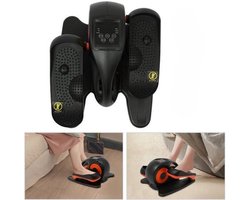 Minitrainer – Hometrainer – Bureaufiets – Stoelfiets – Deskbike – Compact Onder-tafel Design – Handmatige Weerstand – Antislip Pedalen – Robuust IJzer & Kunststof – Ruimtebesparend Oranje/Zwart