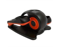 Minitrainer – Hometrainer – Bureaufiets – Stoelfiets – Deskbike – Compact Onder-tafel Design – Handmatige Weerstand – Antislip Pedalen – Robuust IJzer & Kunststof – Ruimtebesparend Oranje/Zwart