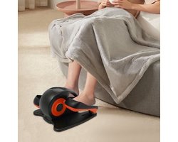Minitrainer – Hometrainer – Bureaufiets – Stoelfiets – Deskbike – Compact Onder-tafel Design – Handmatige Weerstand – Antislip Pedalen – Robuust IJzer & Kunststof – Ruimtebesparend Oranje/Zwart