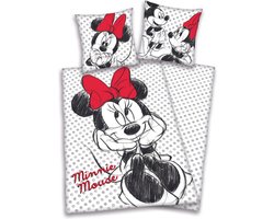 Minnie Mouse dekbedovertrekset 140x200/65x65cm 100% katoen