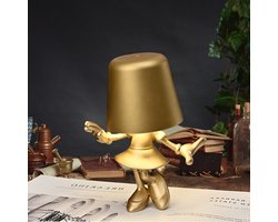 Minnieland Tafellamp Oplaadbaar Goud - Touch Nachtlamp Draadloos en dimbaar - touch Tafellamp - decoratie