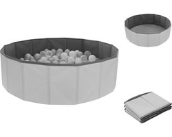 Mino Bambino Ballenbak - Ballenbak - Inclusief 90 Ballen - Ø 80 cm - Opvouwbaar - Grijs