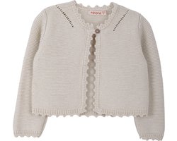 Minora Baby Gebreid Vest - Baby kleding jongens en meisjes- Hoogwaardige Baby vest- Kraamcadeau - Babyshower, Newborn-Beige 1/3 Maanden- Sinterklaas