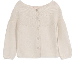 Minora Baby Gebreid Vest - Baby kleding jongens en meisjes- Hoogwaardige Baby vest- Kraamcadeau - Babyshower, Newborn-Beige 18 Maanden- Sinterklaas