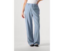 Minus Livina Straight Leg Pant Broeken Dames - Blauw - Maat 38