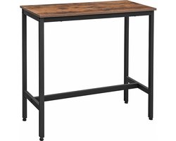 MIRA Home Bartafel - Smalle eettafel - Vintage - Spaanplaat - ‎100x40x90