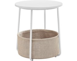 MIRA Home - Bijzettafel - Salontafel - Koffietafel - Mand - Side Table - 45x45x50