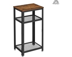 MIRA Home - Bijzettafel - Tafel - Nachtkastje - Sidetable - Vintage - 40x30x75