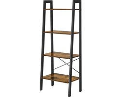 MIRA Home - Boekenkast - Boekenrek - Opbergkast - Opbergrek -Ladderrek - 34x56x137.5