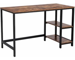 MIRA Home - Bureau - Computertafel - Industrieel/Vintage - Duurzaam - Robuuste Uitstraling - 120x60x75 cm