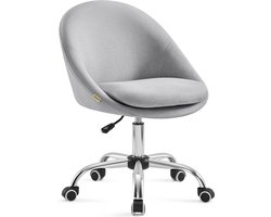 MIRA Home - Bureaustoel - Hoogte Verstelbaar - Draaistoel - Grijs - 60x60x90