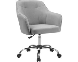 MIRA Home - Bureaustoel - Stoel - Grijs - Metaal - ‎64x57x34.5cm