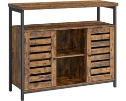 MIRA Home - Dressoir - Bijzetkast - Industrieel - Vintage - Hout - 100x35x81.5