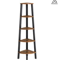 MIRA Home - Hoekkast - Kast - Boekenkast - Wandrek - Vintage - 34x34x159