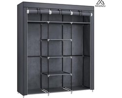 MIRA Home - Kledingkast - Opbergkast - Garderobekast - 150.11x44.96x175.12