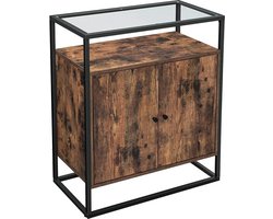 MIRA Home - Opbergkast - Keukenkast - Bruin - Hout - 70x35x80