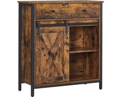 MIRA Home - Opbergkast - keukenkast - Hout - Vintage - 70x30x80