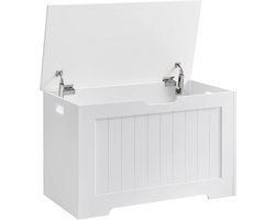 MIRA Home - Opbergkist - Opbergbox - Moderne Stijl - Hout - Wit - 40x76x48