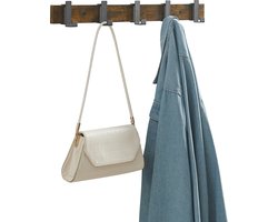 MIRA Home - Wandkapstok - Kapstok - Met 5 haken - Garderoberek - Vintage - 60cm