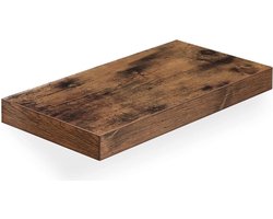 MIRA Home - Wandplank - Fotoplank - Muurdecoratie - Opberger - Vintage - Hout - 40x20x3.8