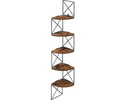 MIRA Home - Wandplank - Hoekplank - Boekenrek - Boekenkast - Boeken - 20x20x127,5