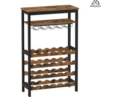 MIRA Home - Wijnrek - Flessenrek - Wijnkast - Wijnhouder - Vintage - 30x66x100