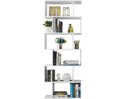 MIRA Home - Witte Opbergkast met Schappen - Ruime Opslagcapaciteit - Stabiel en Veilig - Professionele Afwerking - 70x24x190,5 cm