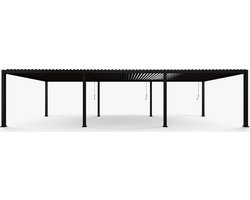Mirador Deluxe terrasoverkapping - 300 x 900 cm - antraciet - Luxe / Vrijstaande / Aluminium lamellen overkapping - Tuinprieel / Carport / Veranda / Pergola