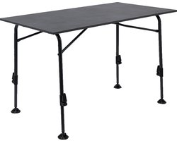 Mirano tafel exteriolit dark grey 80 - Extra stevig exteriolit tafelblad - Zeer stabiel lichtgewicht stalen frame - Voorzien van stabilisatievoeten