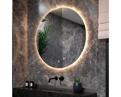 Mirlux Badkamerspiegel met LED Verlichting & Verwarming – Wandspiegel Rond – Anti Condens Douchespiegel - 100CM