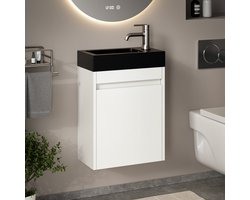 Mirlux Toiletmeubel Wit - Fonteinmeubel - Wc Kastje - Wc Meubel - 40cm