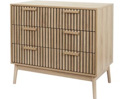 MISOU Klaus Commode - Met Lades - Opbergkast op Poten - Wandkastje - Opbergruimte Hal - Kast - Sidetable - Hout