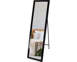 MISOU Passpiegel - Zwart - Staande - Spiegel - 35x125cm