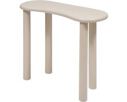 MISOU Sidetable - Kaptafel - 100x40x80cm - Wandtafel - Makeuptafel - Consoletafel - Haltafel - Pine - Hout - Beige - ASTRA