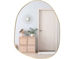 MISOU Spiegel - Organische Vorm - Goud - 30x39cm - Wandspiegel