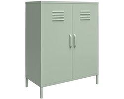 Mission-District-Commode - 2-deurs - Groen Metaal