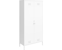 Mission District|Commode met 2 deuren in metaal wit