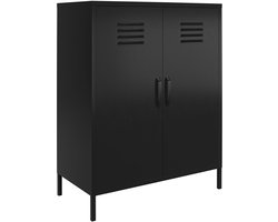 Mission District|Kast met 2 deuren in zwart metaal