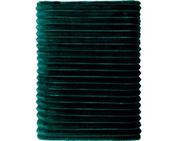 Mistral Home - PLAID - recycled flannel - 130 x 170 cm - effen kleur - groen- Duurzaam