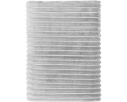 Mistral Home - PLAID - recycled flannel - 150 x 200 cm - effen kleur - grijs- Duurzaam