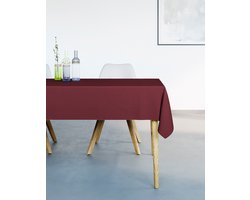 Mistral Home - TAFELKLEED - waterafstotend - 130 x 160 cm - effen kleur - bordeaux