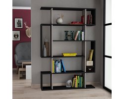 Mito Boekenplank | 100% MELAMINE | Antraciet, Lichtbruin - Asir Group - Boekenkast - Antraciet - Spaanplaat