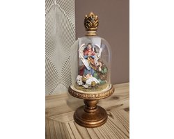 Mix en Match - Ornament - Kerst - Kerststal - Brocante - Stolp - Maat S - 21x9cm