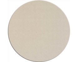 MixMamas Rond Tafelkleed Gecoat - Ø 140 cm - Linnen look effen - Beige / Creme